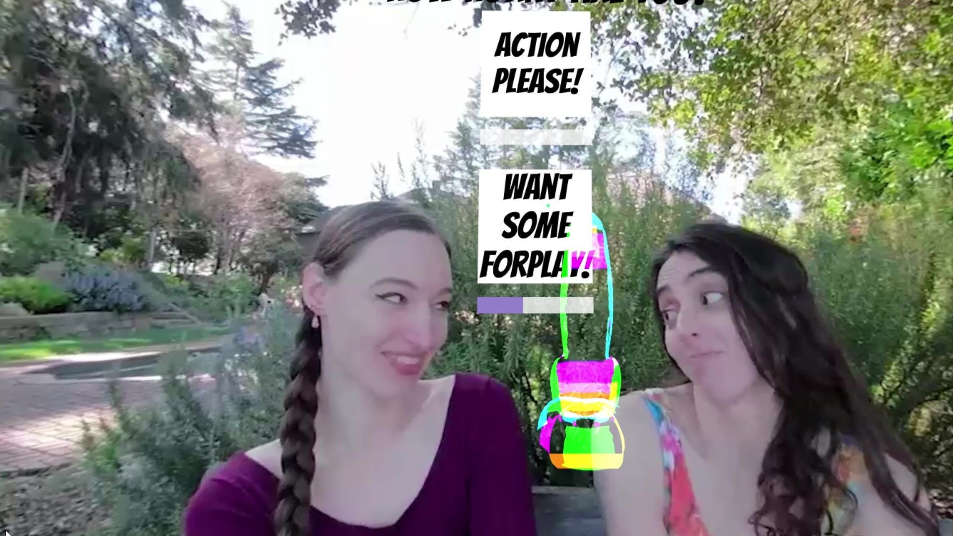 Screenshot of the VR interface